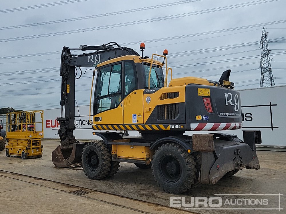 2013 Volvo EW140D - Колесен багер: снимка 3 2013 Volvo EW140D - Колесен багер: снимка 3