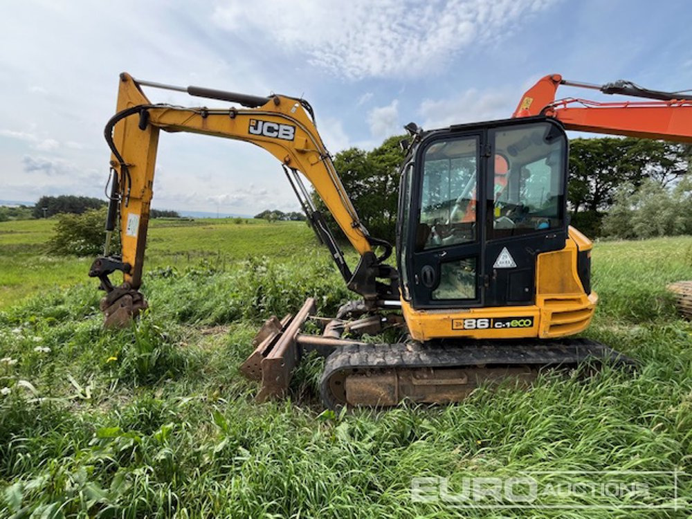 2014 JCB 86C-1 - Мини багер: снимка 2 2014 JCB 86C-1 - Мини багер: снимка 2