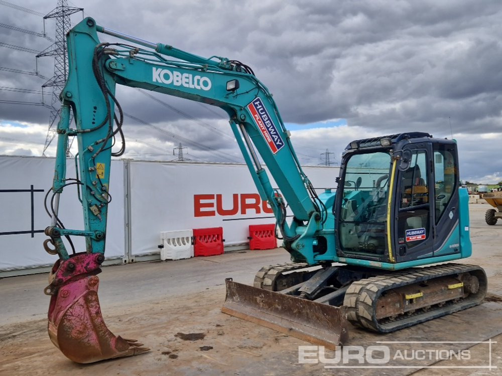2014 Kobelco SK85MSR-3E - Мини багер: снимка 1 2014 Kobelco SK85MSR-3E - Мини багер: снимка 1