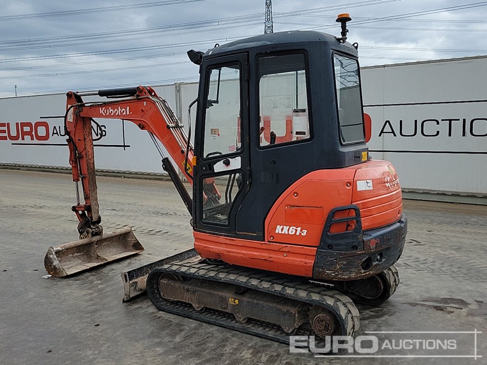 2014 Kubota KX61-3 - Мини багер: снимка 3 2014 Kubota KX61-3 - Мини багер: снимка 3