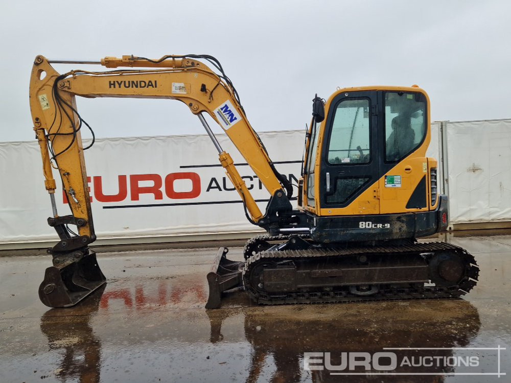 2015 Hyundai R80CR-9 - Мини багер: снимка 2 2015 Hyundai R80CR-9 - Мини багер: снимка 2
