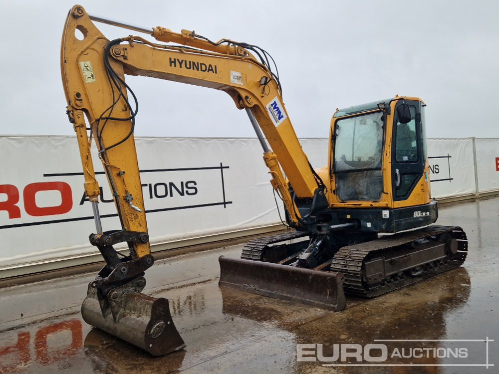 2015 Hyundai R80CR-9 - Мини багер: снимка 1 2015 Hyundai R80CR-9 - Мини багер: снимка 1