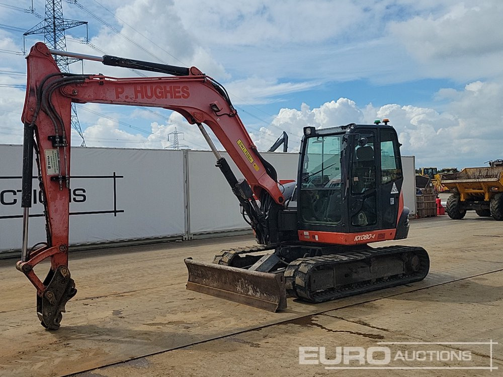 2015 Kubota KX080-4 - Мини багер: снимка 1 2015 Kubota KX080-4 - Мини багер: снимка 1