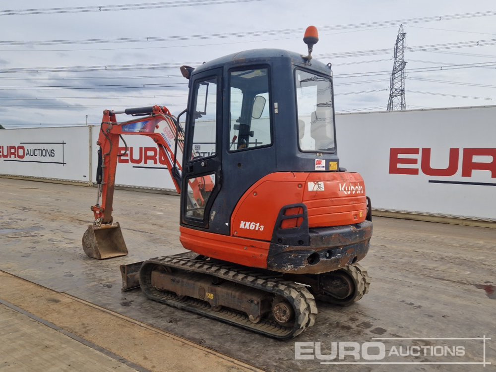 2015 Kubota KX61-3 - Мини багер: снимка 3 2015 Kubota KX61-3 - Мини багер: снимка 3