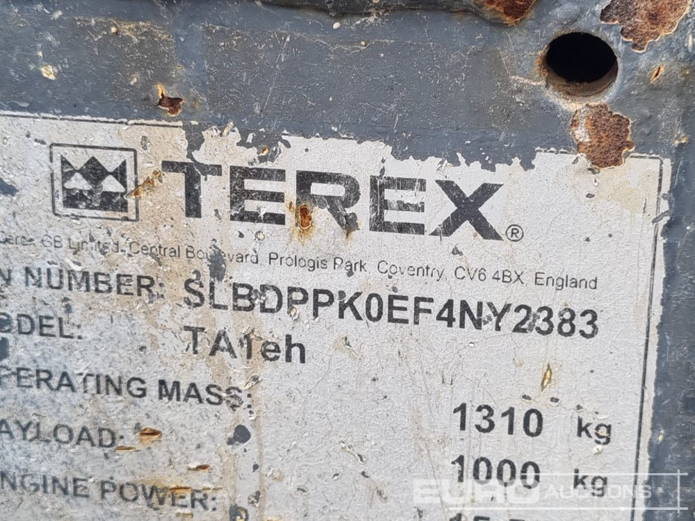 Мини самосвал 2015 Terex TA1EH: снимка 29