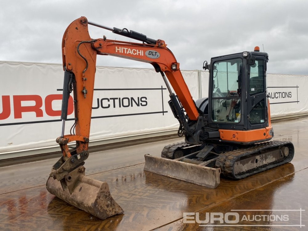 2016 Hitachi ZX55U-5A CLR - Мини багер: снимка 1 2016 Hitachi ZX55U-5A CLR - Мини багер: снимка 1