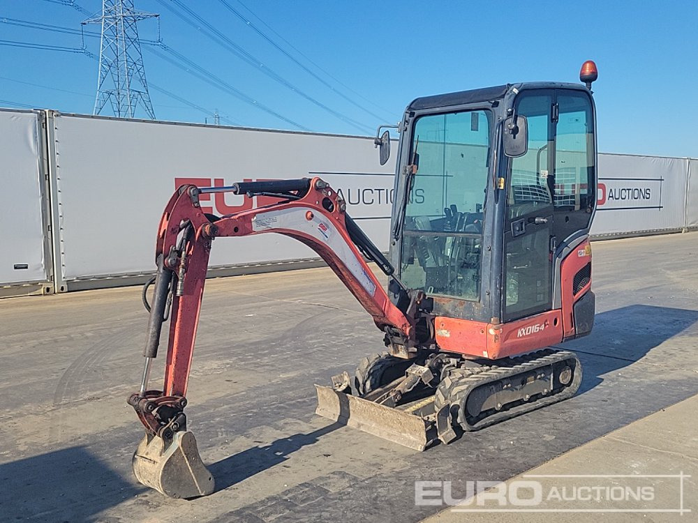 2016 Kubota KX016-4 - Мини багер: снимка 1 2016 Kubota KX016-4 - Мини багер: снимка 1