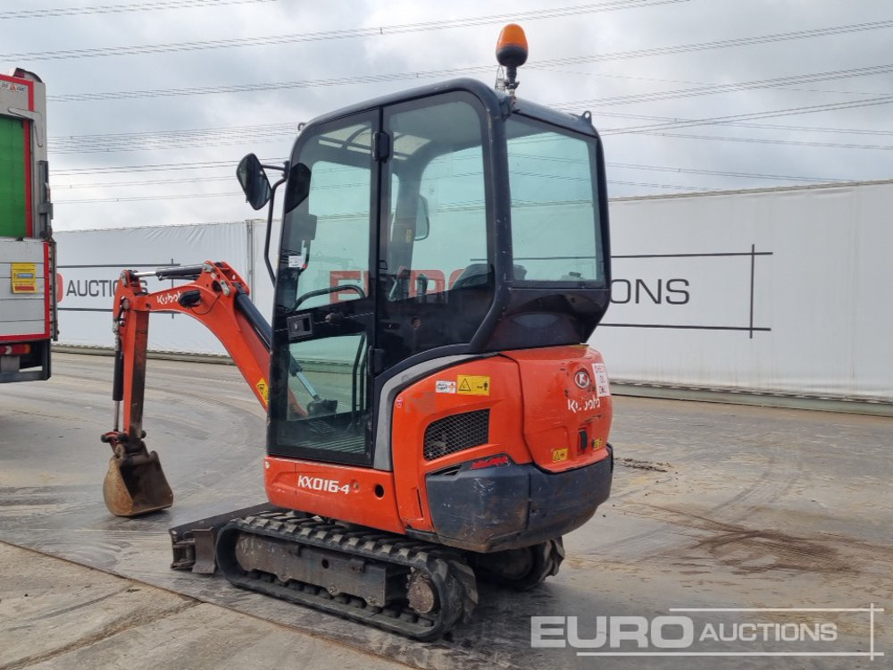 2016 Kubota KX016-4 - Мини багер: снимка 3 2016 Kubota KX016-4 - Мини багер: снимка 3