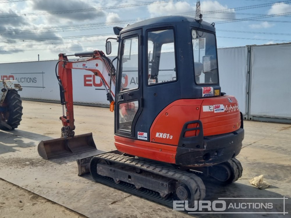 2016 Kubota KX61-3 - Мини багер: снимка 3 2016 Kubota KX61-3 - Мини багер: снимка 3