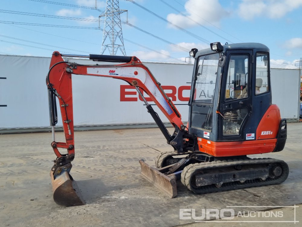 2016 Kubota KX61-3 - Мини багер: снимка 1 2016 Kubota KX61-3 - Мини багер: снимка 1