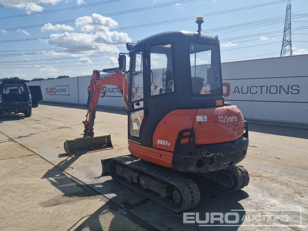 2016 Kubota KX61-3 - Мини багер: снимка 3 2016 Kubota KX61-3 - Мини багер: снимка 3