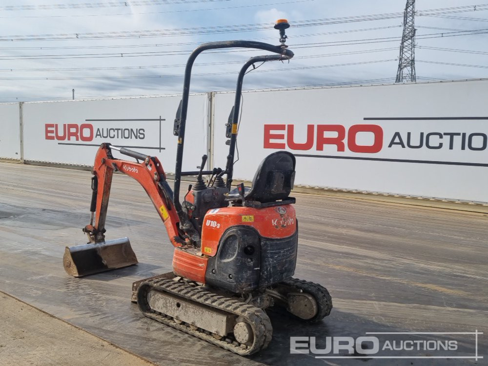 2016 Kubota U10-3 - Мини багер: снимка 3 2016 Kubota U10-3 - Мини багер: снимка 3