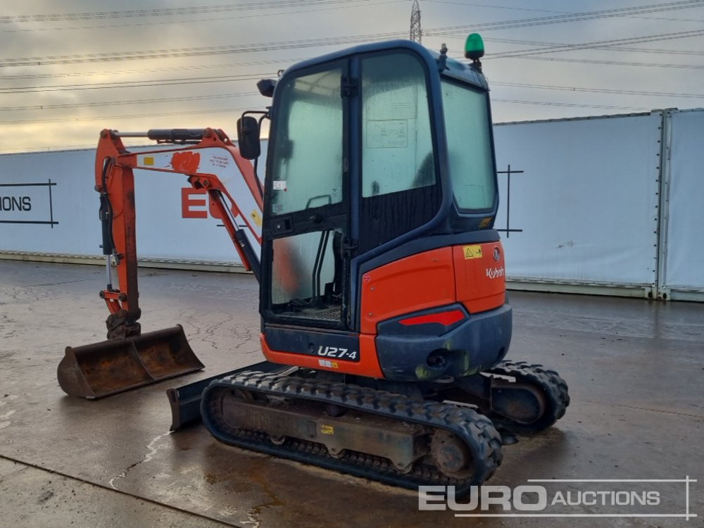 2016 Kubota U27-4 - Мини багер: снимка 3 2016 Kubota U27-4 - Мини багер: снимка 3