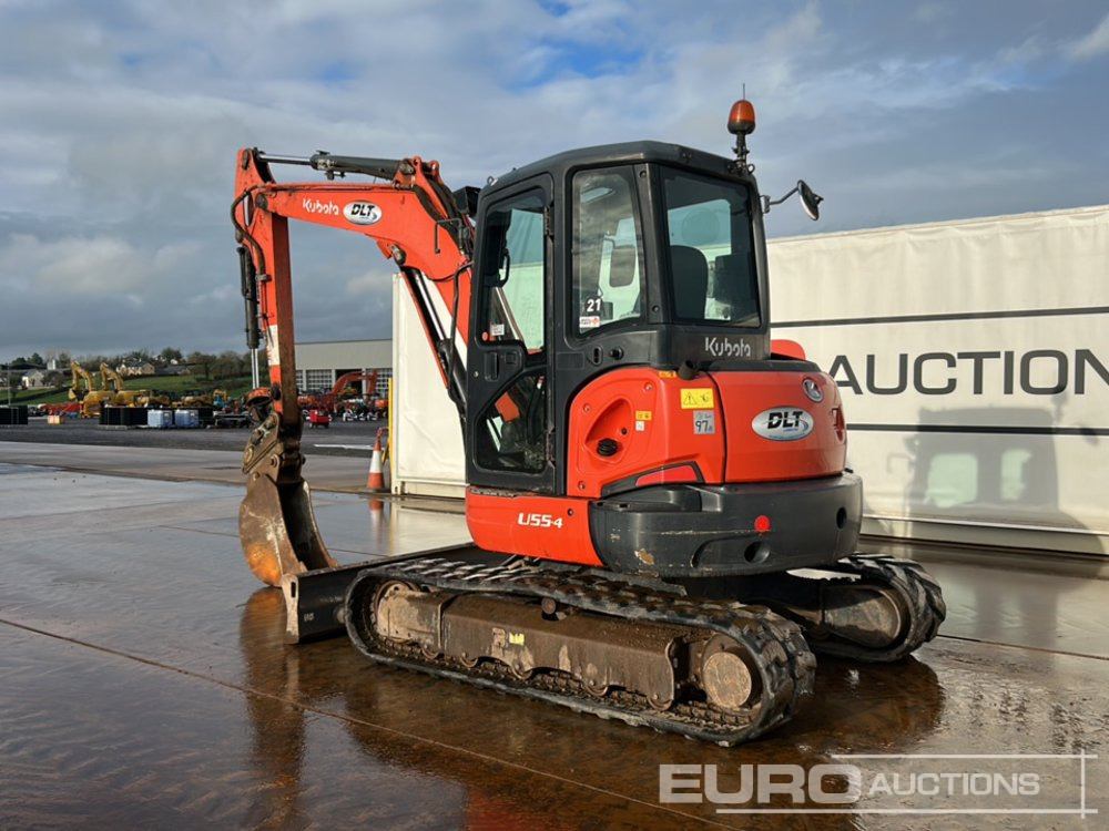 2016 Kubota U55-4 - Мини багер: снимка 3 2016 Kubota U55-4 - Мини багер: снимка 3
