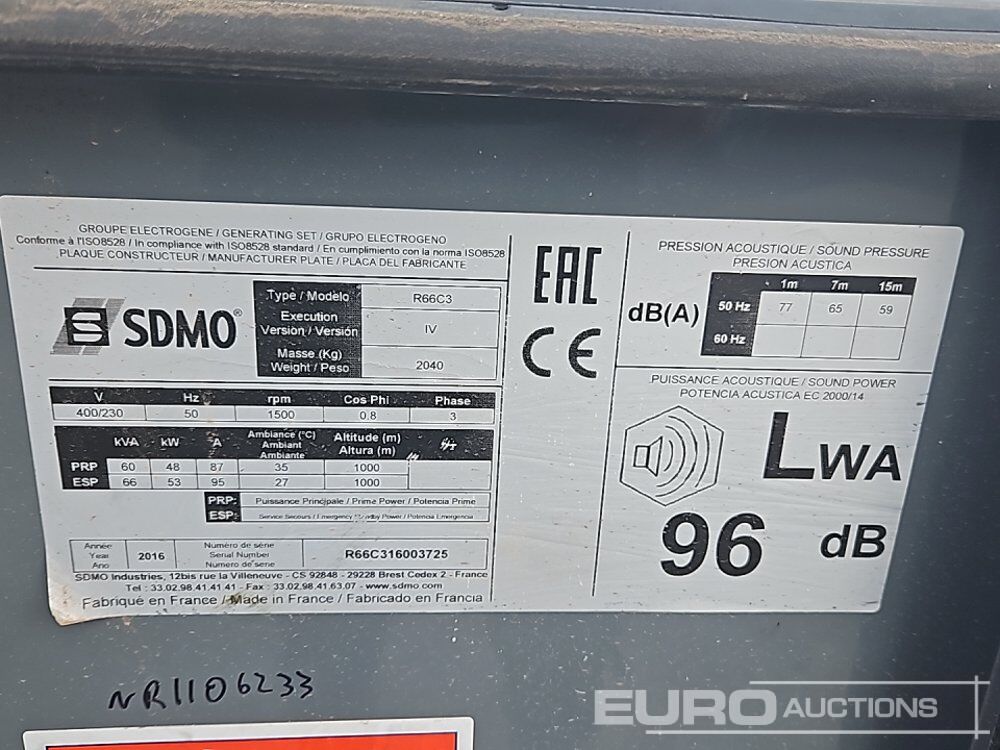 2016 SDMO R66C3 - Електрогенератор: снимка 2 2016 SDMO R66C3 - Електрогенератор: снимка 2