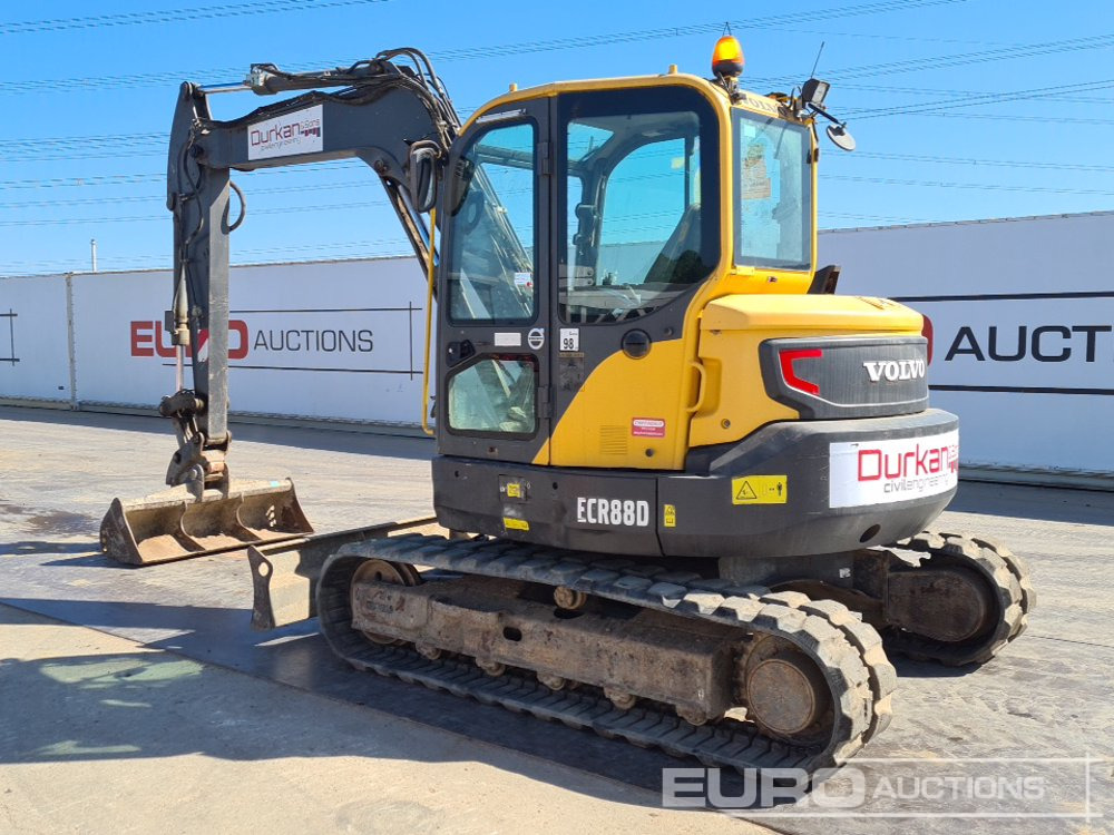 2016 Volvo ECR88D - Мини багер: снимка 3 2016 Volvo ECR88D - Мини багер: снимка 3
