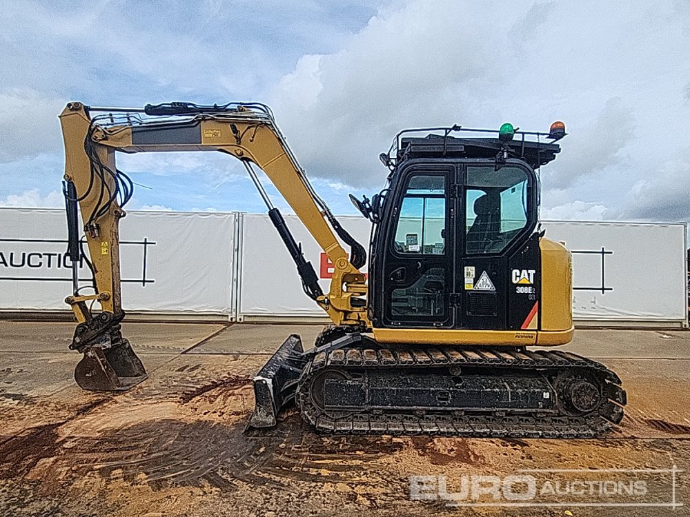 2017 CAT 308E2CR - Мини багер: снимка 2 2017 CAT 308E2CR - Мини багер: снимка 2