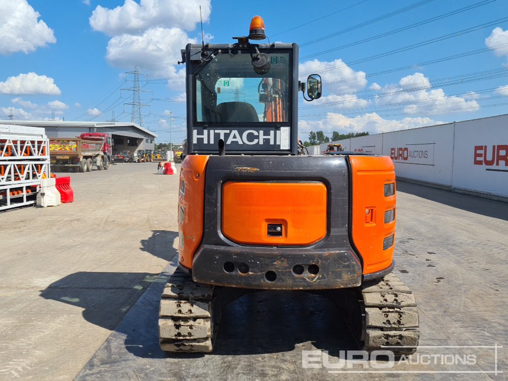 2017 Hitachi ZX65USB-5A - Мини багер: снимка 4 2017 Hitachi ZX65USB-5A - Мини багер: снимка 4