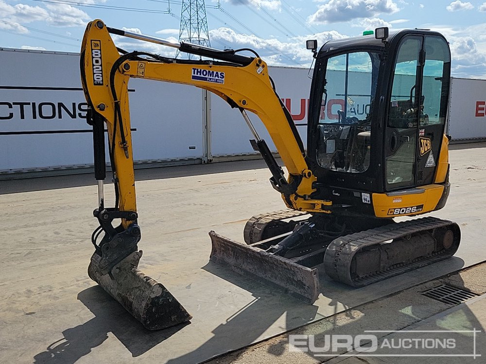 2017 JCB 8026CTS - Мини багер: снимка 1 2017 JCB 8026CTS - Мини багер: снимка 1