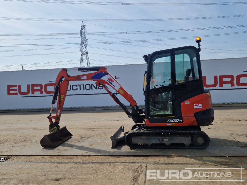 2017 Kubota KX027-4 - Мини багер: снимка 5 2017 Kubota KX027-4 - Мини багер: снимка 5