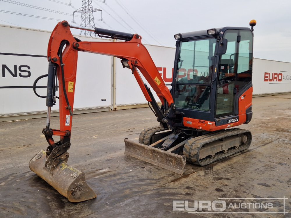 2017 Kubota KX027-4 - Мини багер: снимка 1 2017 Kubota KX027-4 - Мини багер: снимка 1