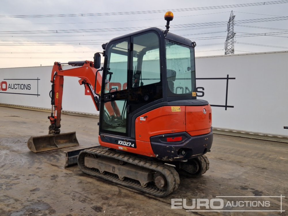 2017 Kubota KX027-4 - Мини багер: снимка 3 2017 Kubota KX027-4 - Мини багер: снимка 3