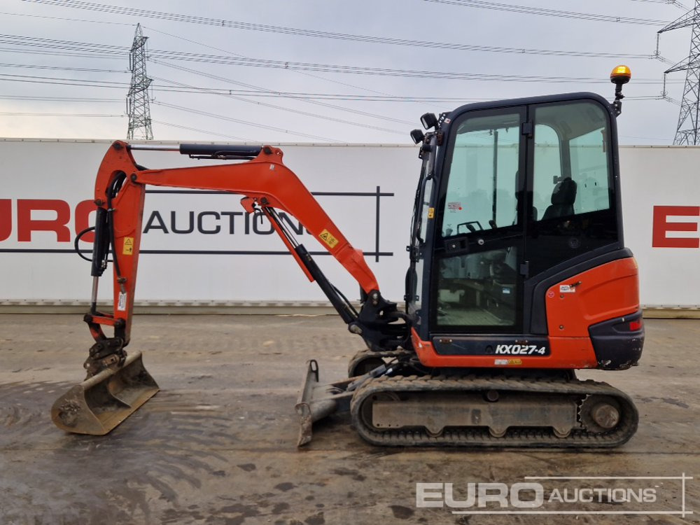 2017 Kubota KX027-4 - Мини багер: снимка 2 2017 Kubota KX027-4 - Мини багер: снимка 2