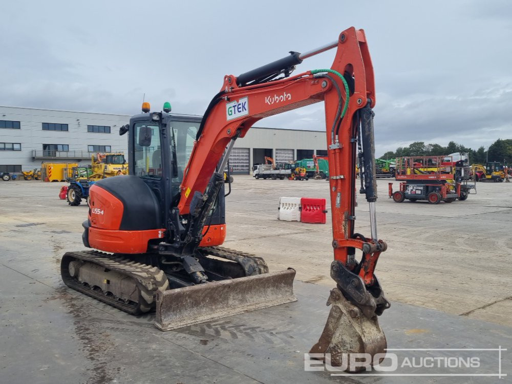 Мини багер 2017 Kubota U55-4: снимка 7