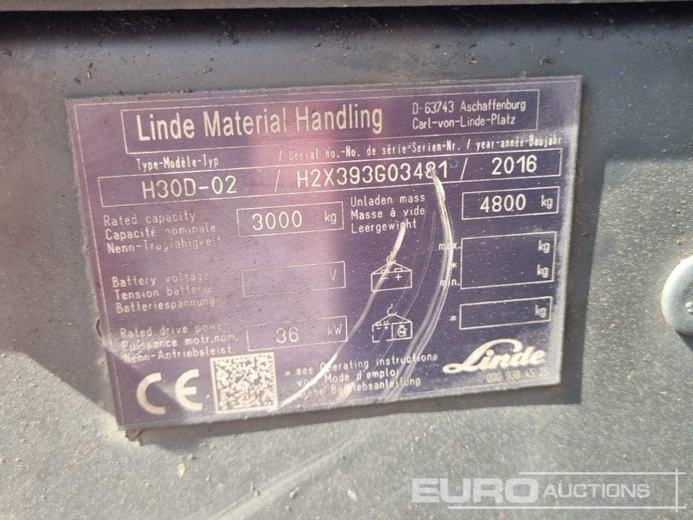 Мотокар 2017 Linde H30D: снимка 35