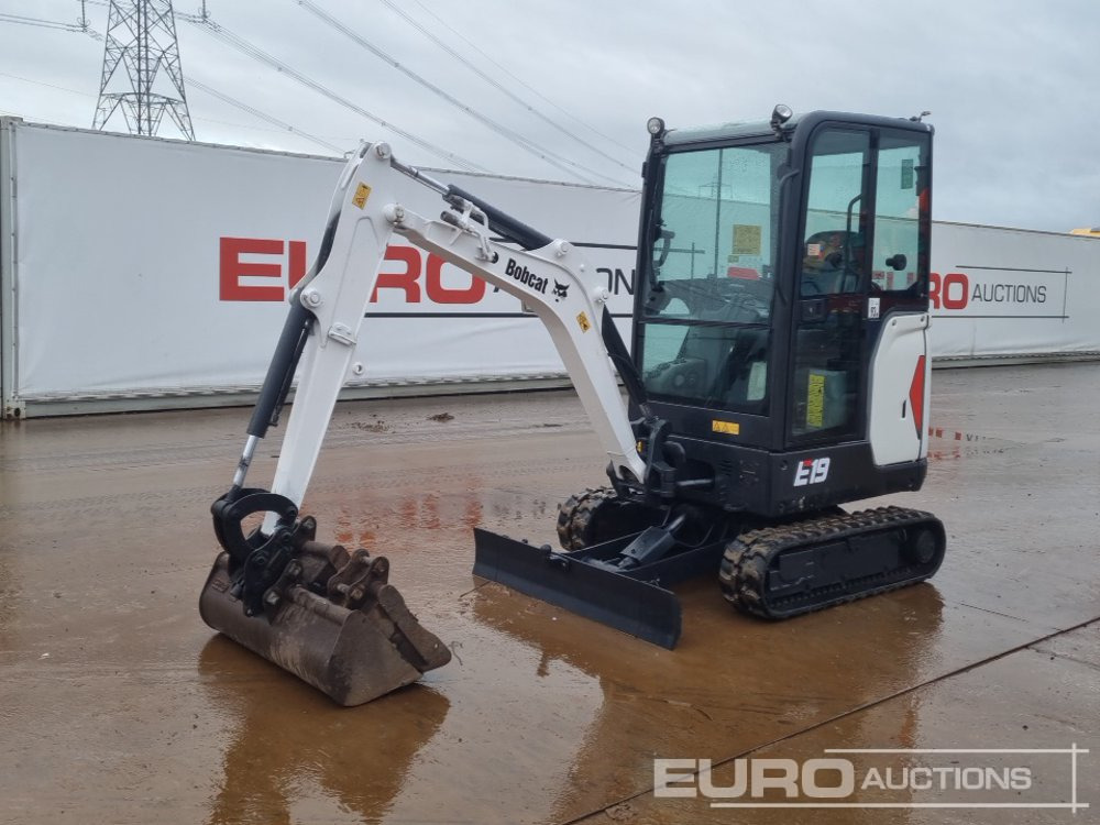 2018 Bobcat E19 - Мини багер: снимка 1 2018 Bobcat E19 - Мини багер: снимка 1