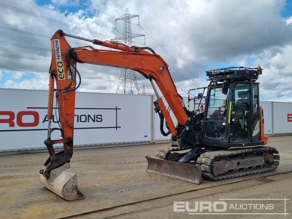 2018 Hitachi ZX85USB-5A - Мини багер: снимка 1 2018 Hitachi ZX85USB-5A - Мини багер: снимка 1