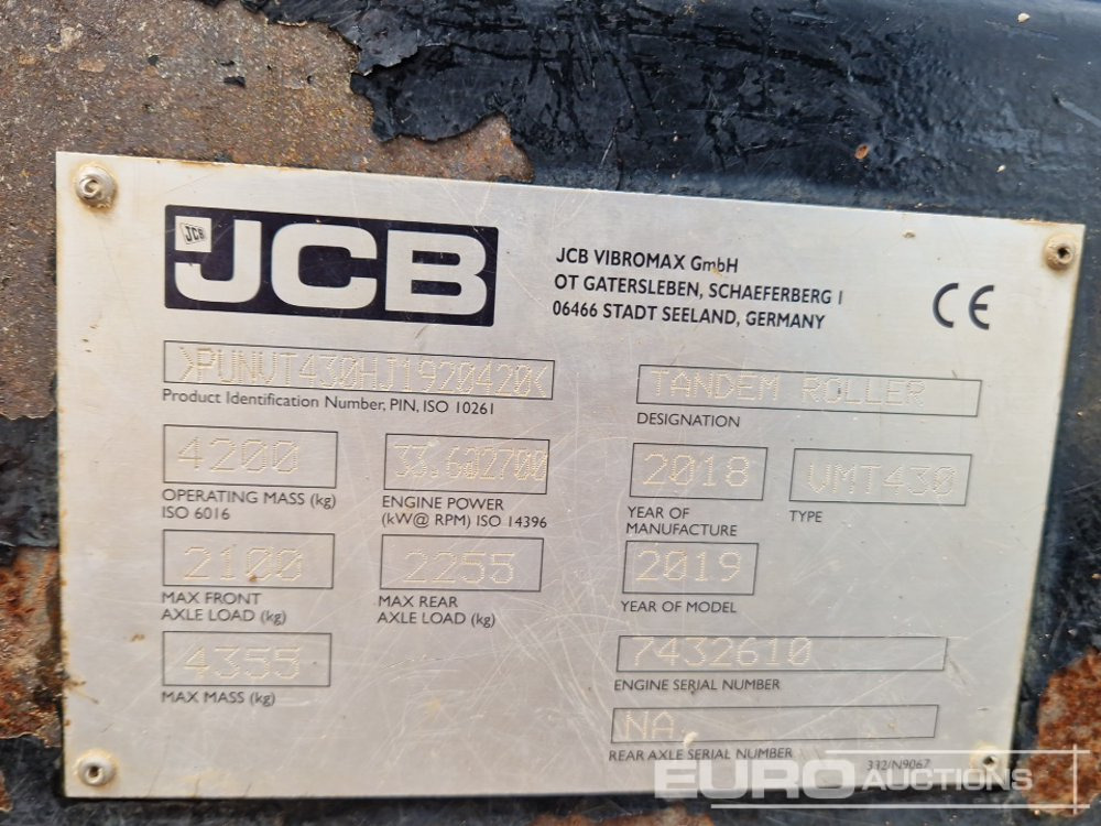 Валяк 2018 JCB VMT430: снимка 36