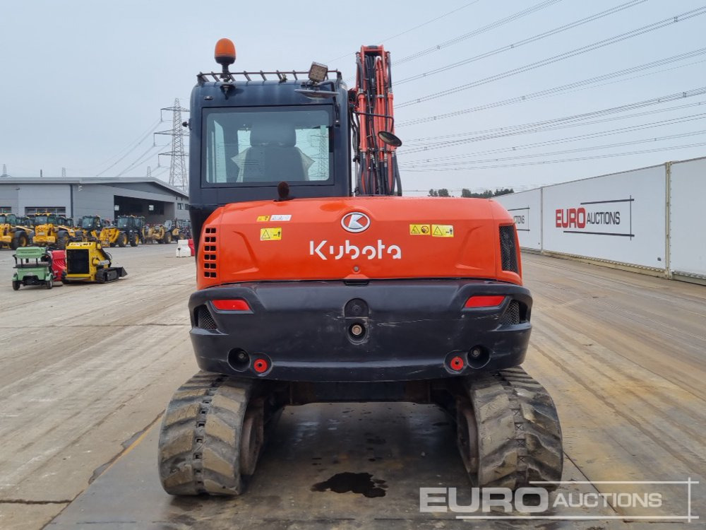 2018 Kubota KX080-4A - Мини багер: снимка 4 2018 Kubota KX080-4A - Мини багер: снимка 4