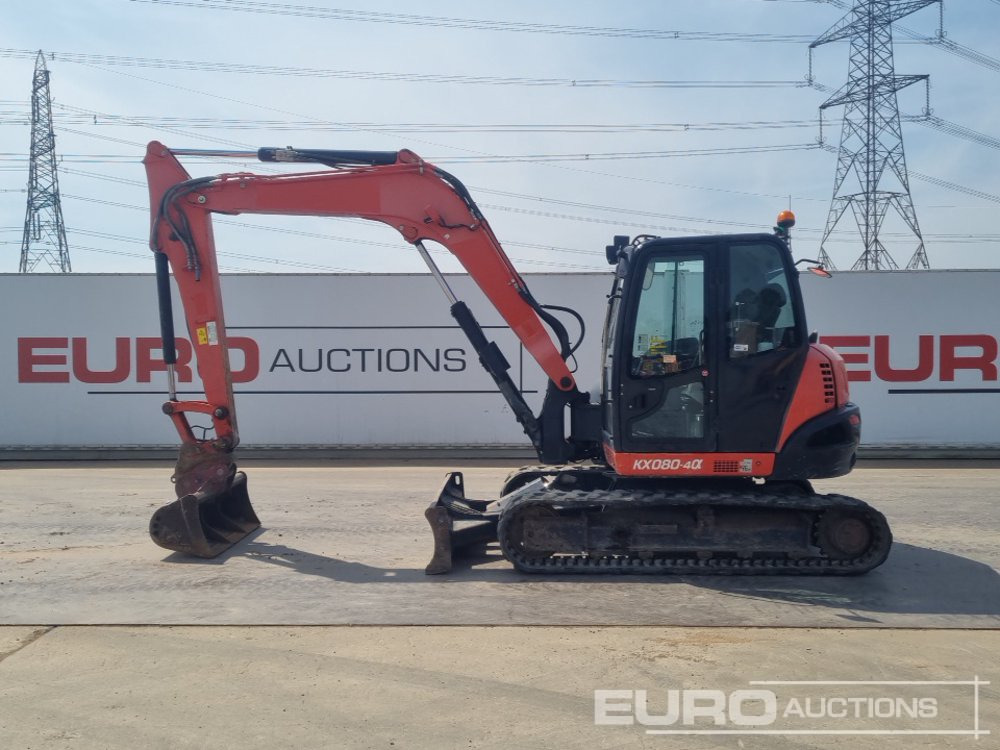 2018 Kubota KX080-4A - Мини багер: снимка 2 2018 Kubota KX080-4A - Мини багер: снимка 2