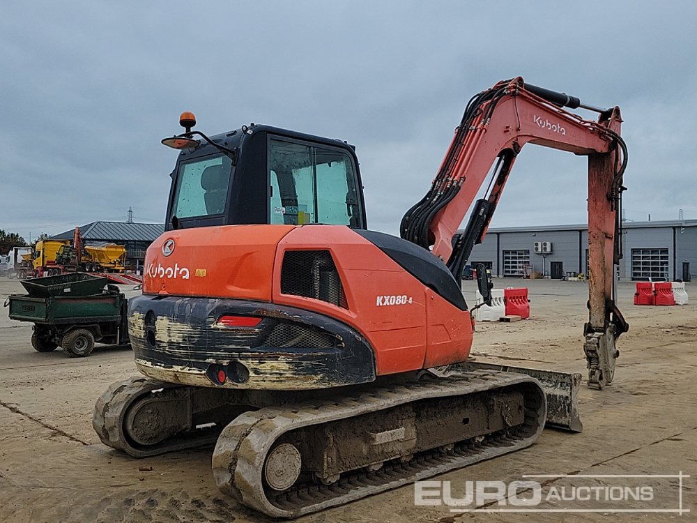 2018 Kubota KX080-4A - Мини багер: снимка 5 2018 Kubota KX080-4A - Мини багер: снимка 5