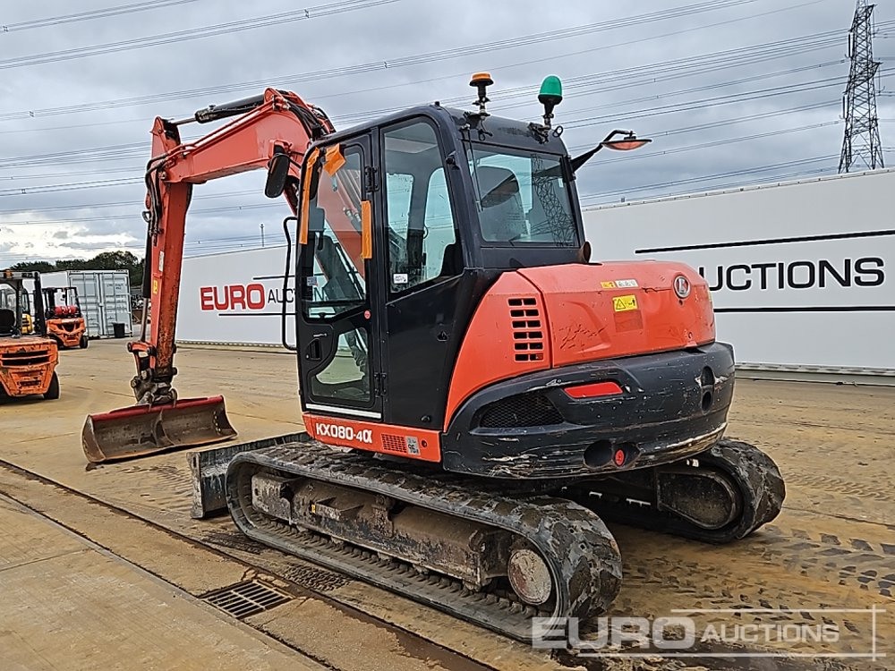 2018 Kubota KX080-4A - Мини багер: снимка 3 2018 Kubota KX080-4A - Мини багер: снимка 3