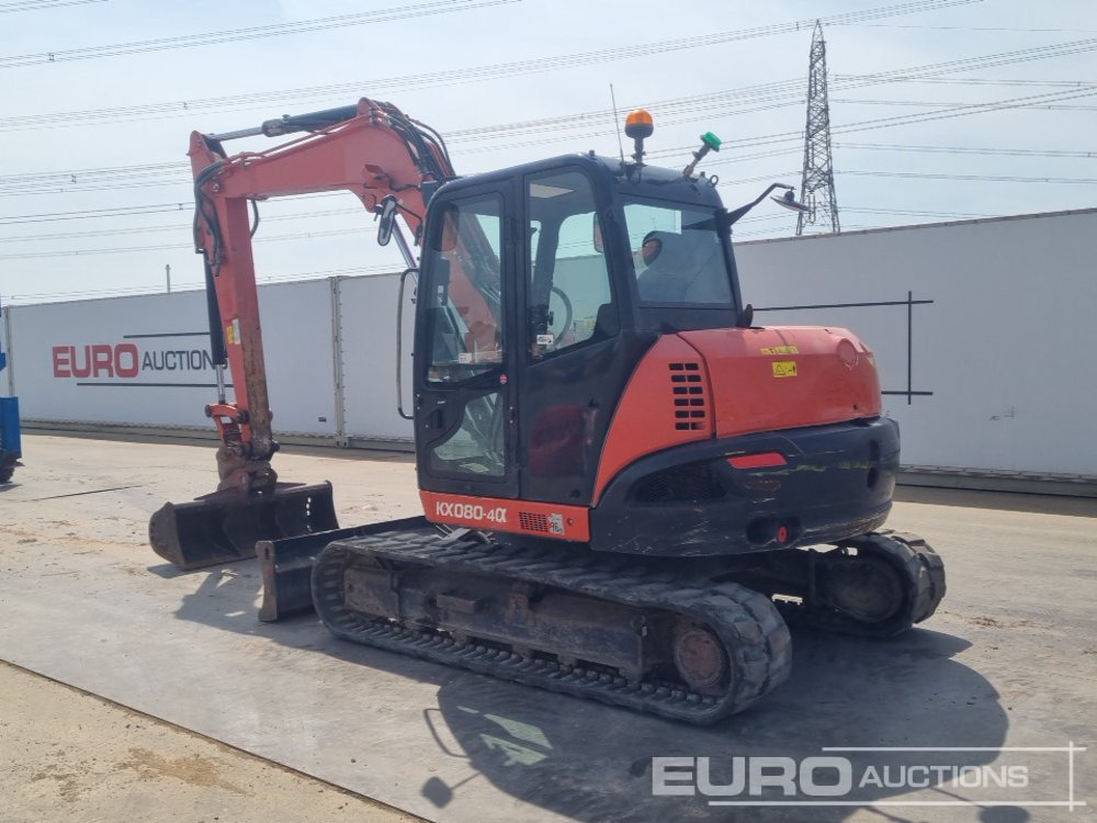 2018 Kubota KX080-4A - Мини багер: снимка 3 2018 Kubota KX080-4A - Мини багер: снимка 3