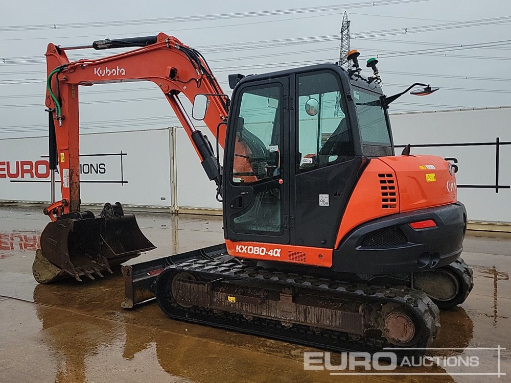 2018 Kubota KX080-4A - Мини багер: снимка 3 2018 Kubota KX080-4A - Мини багер: снимка 3