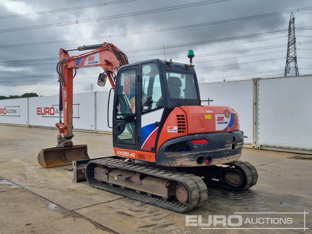 2018 Kubota KX080-4A - Мини багер: снимка 3 2018 Kubota KX080-4A - Мини багер: снимка 3
