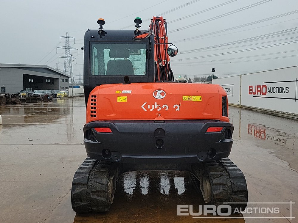 2018 Kubota KX080-4A - Мини багер: снимка 4 2018 Kubota KX080-4A - Мини багер: снимка 4