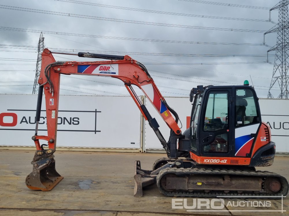 2018 Kubota KX080-4A - Мини багер: снимка 2 2018 Kubota KX080-4A - Мини багер: снимка 2