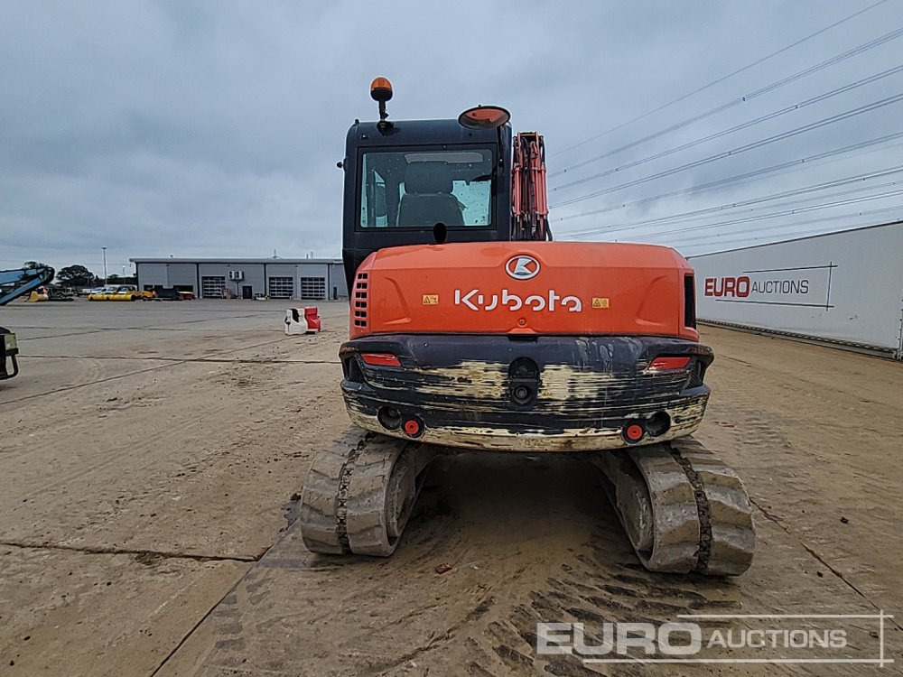 2018 Kubota KX080-4A - Мини багер: снимка 4 2018 Kubota KX080-4A - Мини багер: снимка 4