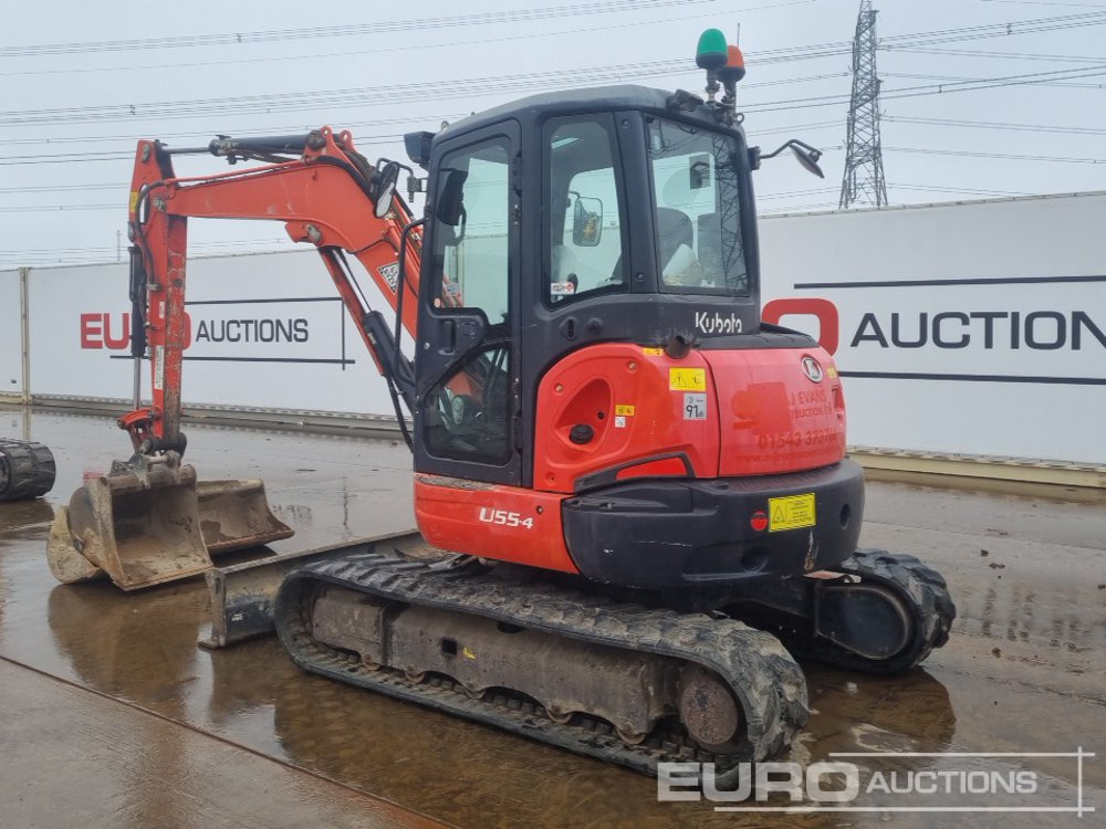 2018 Kubota U55-4 - Мини багер: снимка 3 2018 Kubota U55-4 - Мини багер: снимка 3