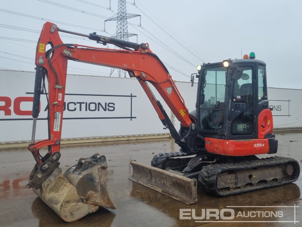 2018 Kubota U55-4 - Мини багер: снимка 1 2018 Kubota U55-4 - Мини багер: снимка 1