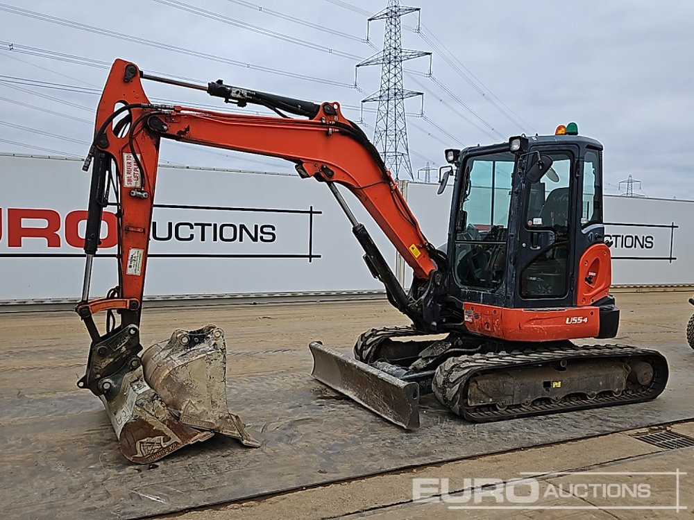 2018 Kubota U55-4 - Мини багер: снимка 1 2018 Kubota U55-4 - Мини багер: снимка 1