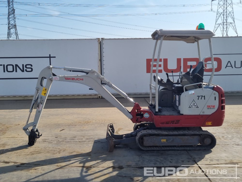 2018 Takeuchi TB216 - Мини багер: снимка 2 2018 Takeuchi TB216 - Мини багер: снимка 2