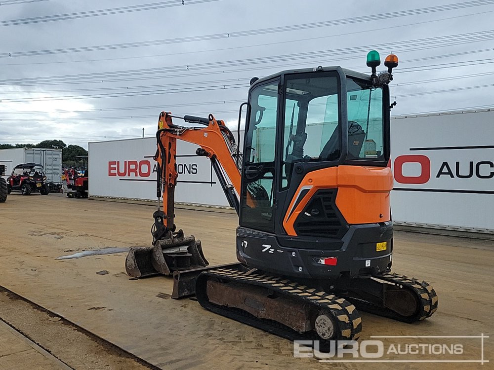 2019 Doosan DX27Z - Мини багер: снимка 3 2019 Doosan DX27Z - Мини багер: снимка 3