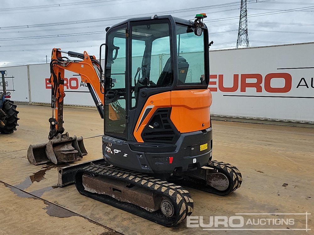 2019 Doosan DX27Z - Мини багер: снимка 3 2019 Doosan DX27Z - Мини багер: снимка 3