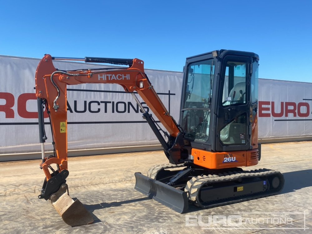 2019 Hitachi ZX26U-6 CLR - Мини багер: снимка 1 2019 Hitachi ZX26U-6 CLR - Мини багер: снимка 1