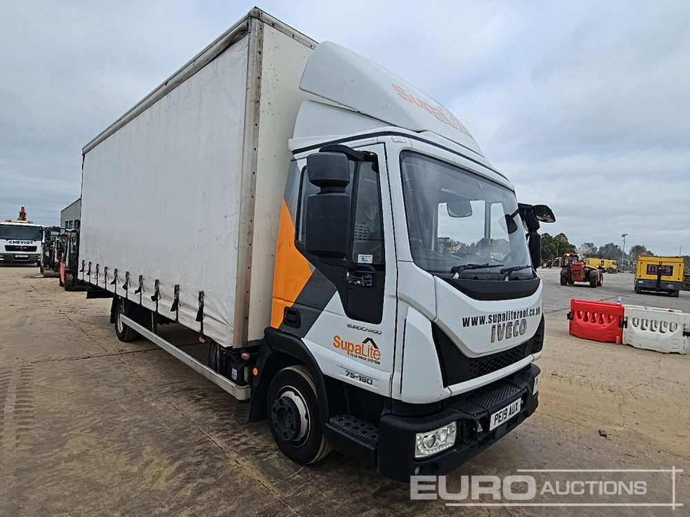 Камион с брезент 2019 Iveco Euro Cargo 75-160: снимка 7
